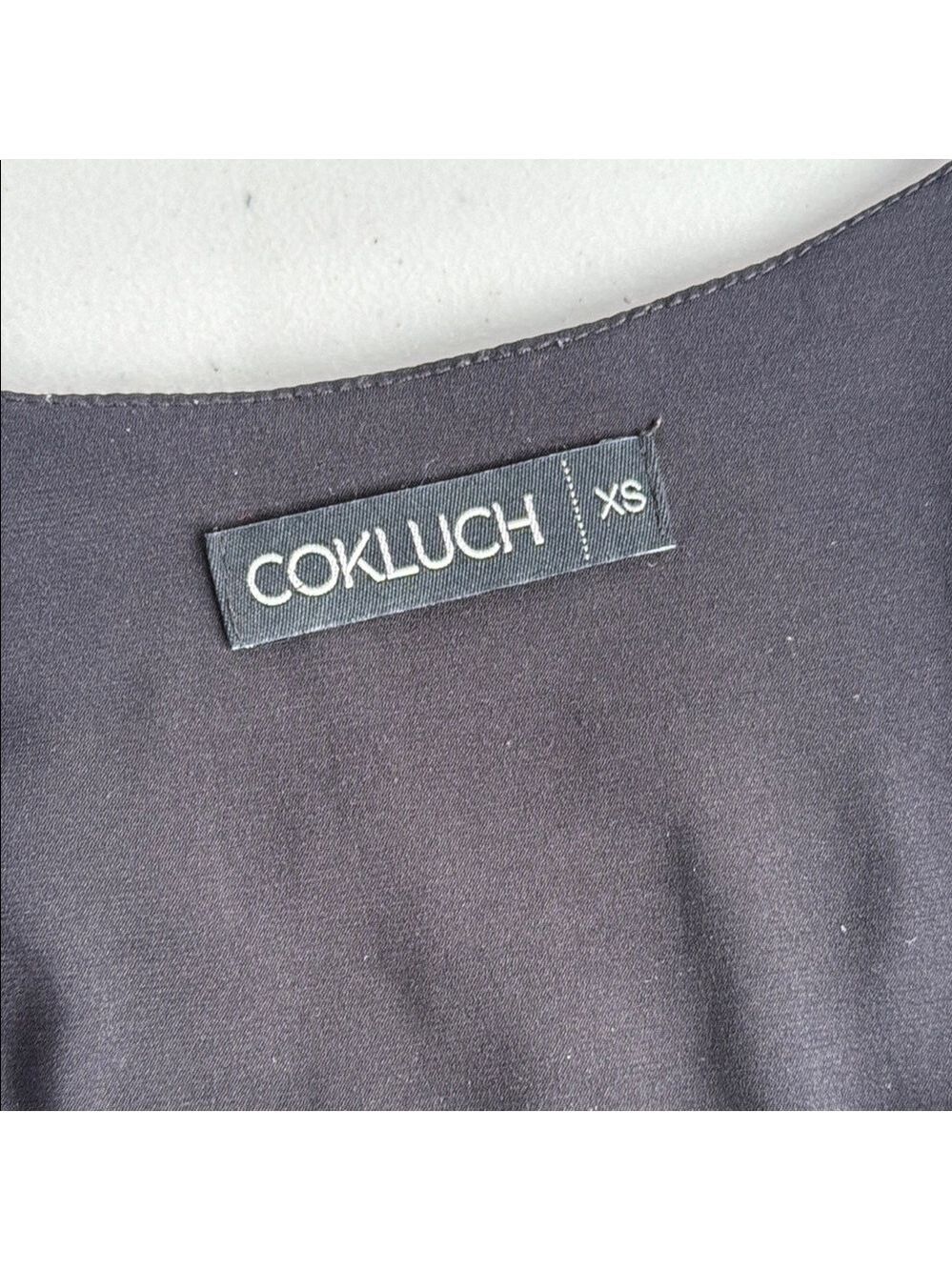 Cokluch Black and White Midi Summer Dress with Pockets - Picture 9 of 15